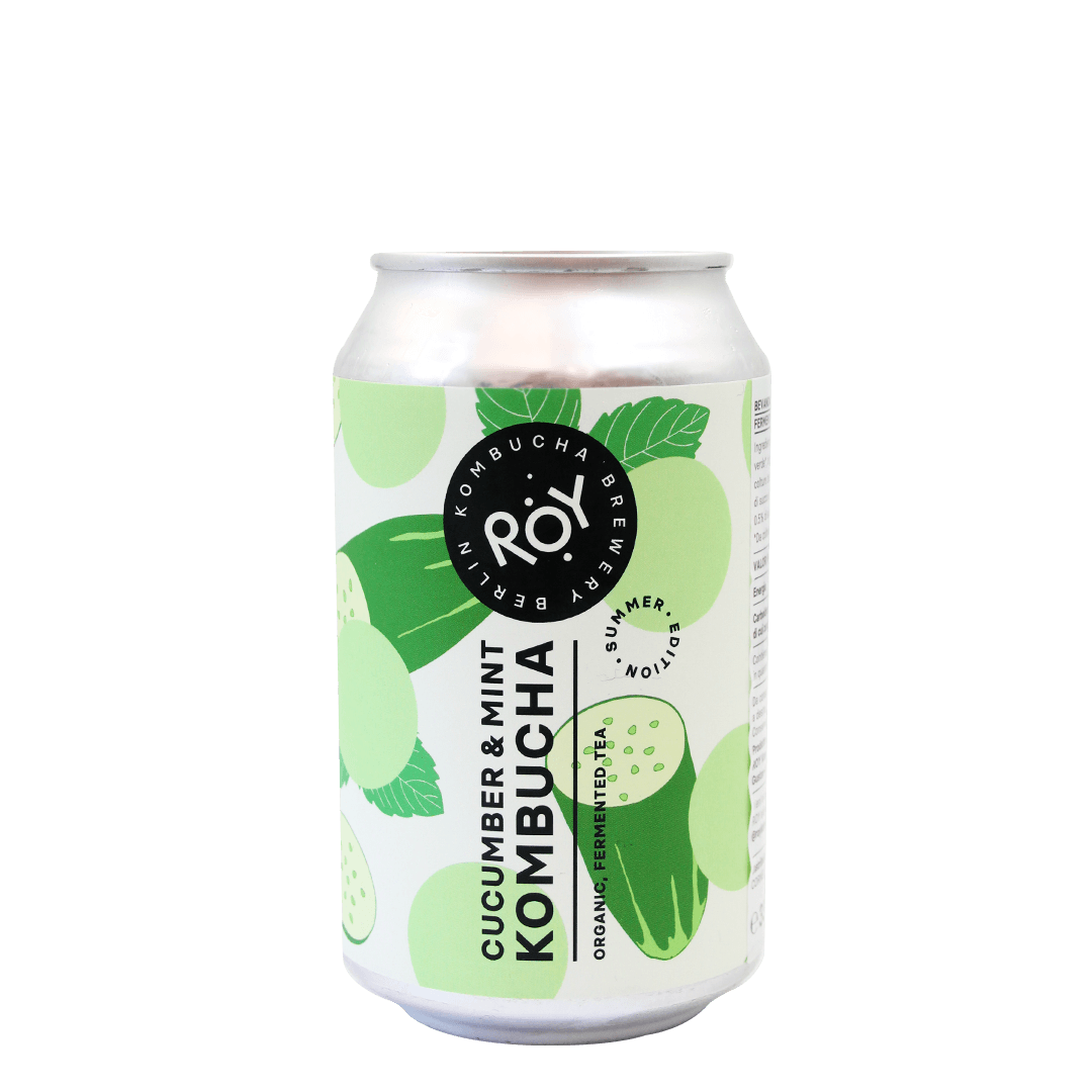 ROY Kombucha ROY Kombucha ∣ Cucumber & Mint ∣ 33 Cl. (Ct 24 Pz) 33 CL Organic Beer