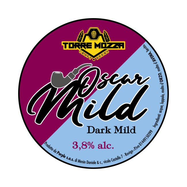 Torre Mozza Torre Mozza | Oscar Mild | 3,8% | Polykeg 25 Lt. Baionetta 25 LT Organic Beer
