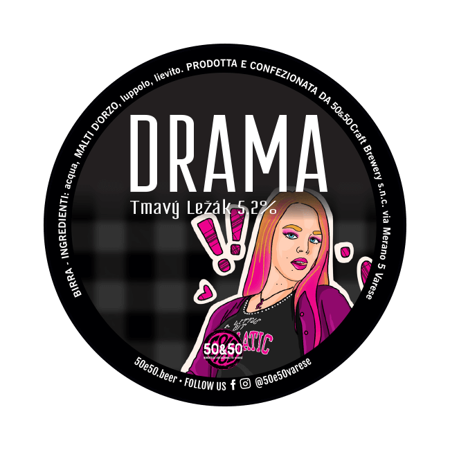 50&50 50&50 | Drama | 5,2% | Acciaio 20 Lt. 20 LT ACCIAIO Organic Beer
