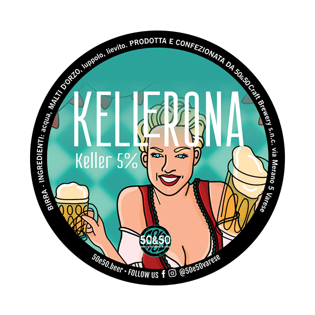 50&50 50&50 | Kellerona | 5,0% | Acciaio 20 Lt. 20 LT ACCIAIO Organic Beer