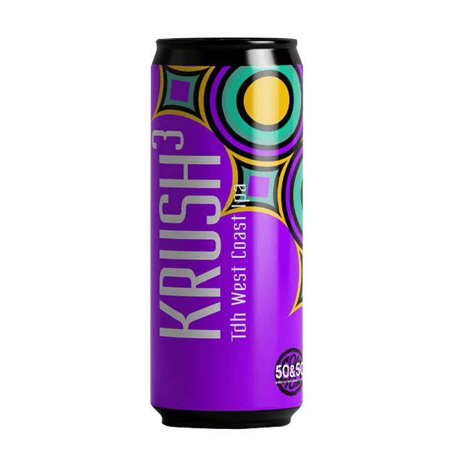 Lattina 33 Cl. della birra artigianale Krush³ di 50&50, Varese