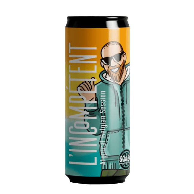 Lattina 33 Cl. della birra artigianale L'Incompetant di 50&50, Varese