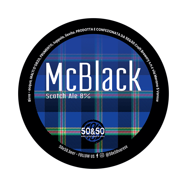 Fusto Acciaio 20 Lt. della birra artigianale McBlack di 50&50, Varese