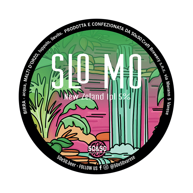 50&50 50&50 | Slo Mo | 5,0% | Acciaio 25 Lt. 25 LT ACCIAIO Organic Beer