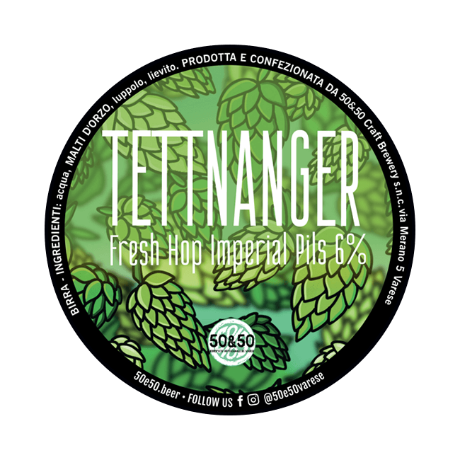 50&50 50&50 | Tettnanger | 6,0% | Acciaio 25 Lt. Organic Beer