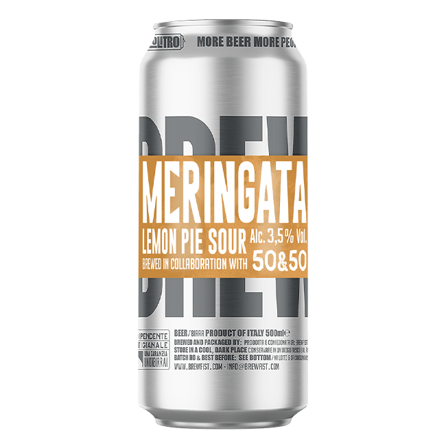 50&50 50&50 x Brewfist | Meringata | 3,5% | Lattina 50 Cl. 50 CL Organic Beer