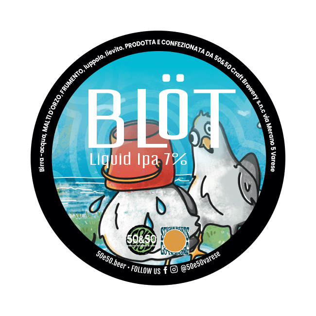50&50 50&50 x Stigbergets | Blöt | 7,0% | Acciaio 20 Lt. 20 LT ACCIAIO Organic Beer