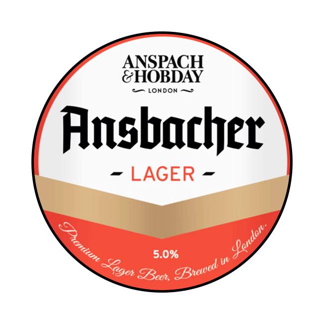 Keykeg 20 Lt. della birra artigianale Ansbacher Lager di Anspach & Hobday, Londra