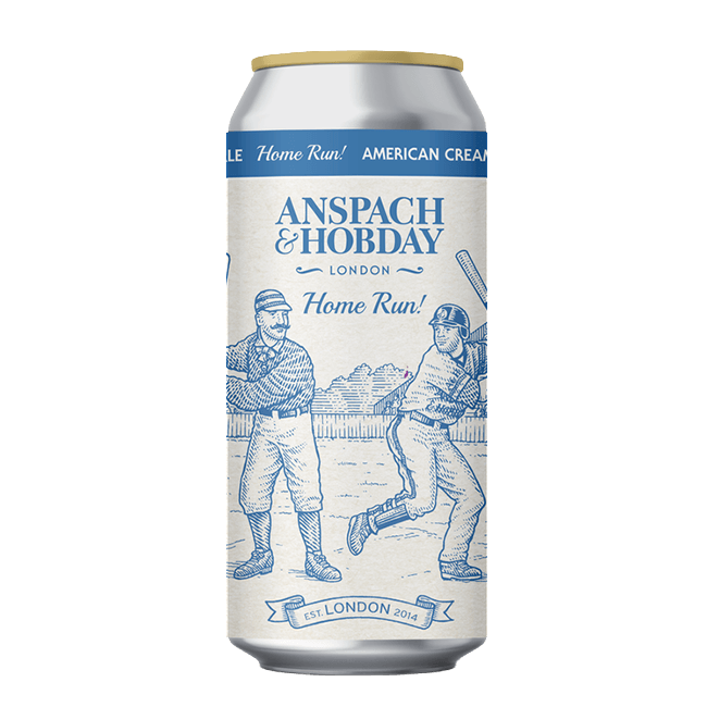 Anspach & Hobday Anspach & Hobday | Home Run | 4,5% | Lattina 44 Cl. 44 CL Organic Beer