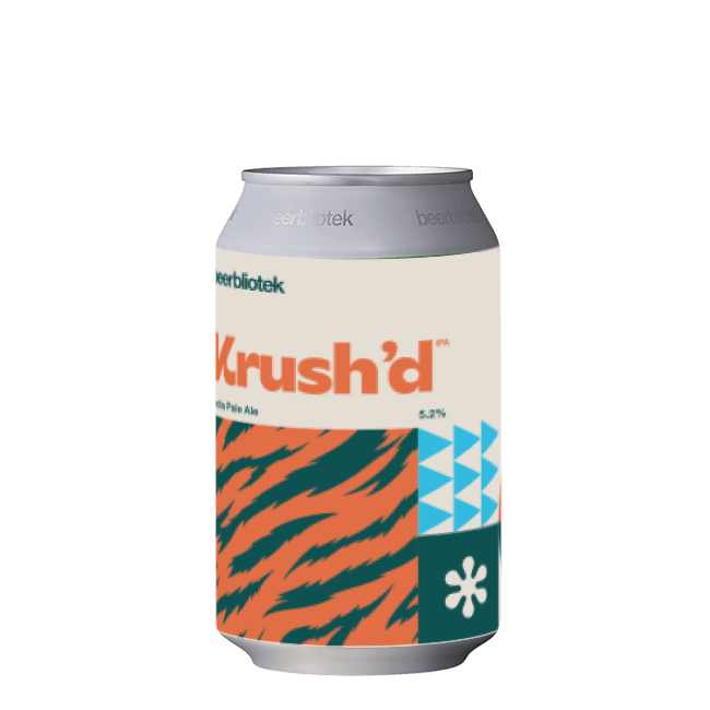 Beerbliotek Beerbliotek | Krush'd | 5,2% | Lattina 33 Cl. 33 CL Organic Beer