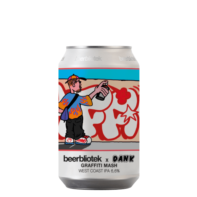 Beerbliotek Beerbliotek x Dank Brewing | Graffiti Mash | 6,6% | Lattina 33 Cl. 33 CL Organic Beer