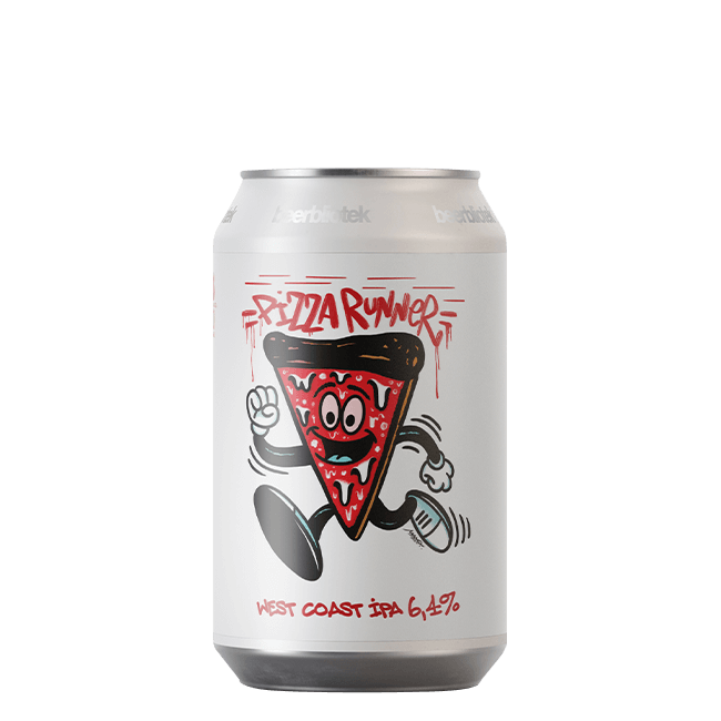 Lattina 33 Cl. della birra artigianale Pizza Runner di Beerbliotek, Göteborg
