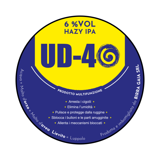 Fusto Acciaio 20 Lt. della birra artigianale UD-40 di Birra Gaia, Carate Brianza