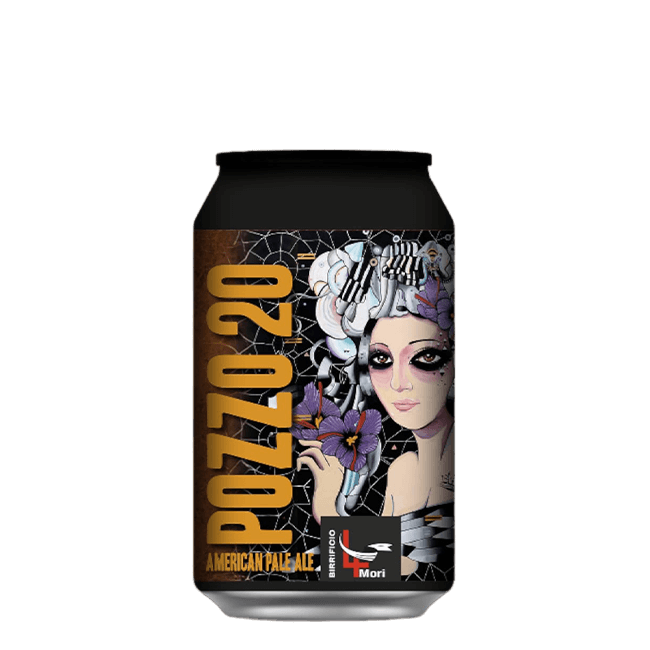 Birrificio 4 Mori Birrificio 4 Mori | Pozzo 20 | 4,5% | Lattina 33 Cl. 33 CL Organic Beer