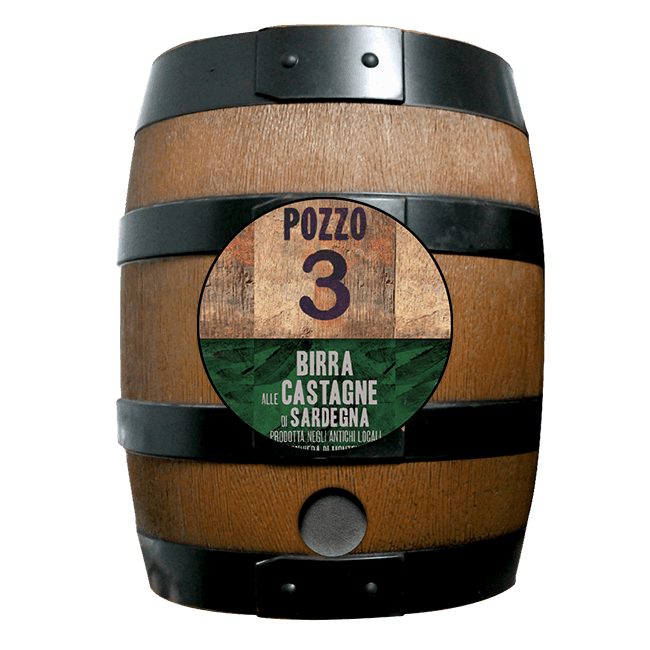 Botticella 20 Lt. della birra artigianale Pozzo 3 del Birrificio 4 Mori, Guspini, Sardegna
