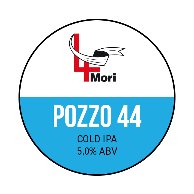 Birrificio 4 Mori Birrificio 4 Mori | Pozzo 44 | 5,0% | Acciaio 20 Lt. 20 LT ACCIAIO Organic Beer