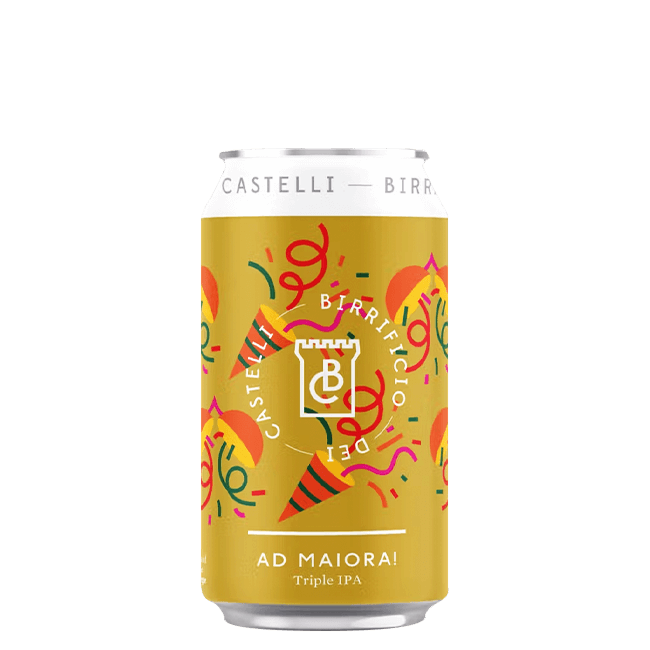 Lattina 33 Cl. della birra artigianale Ad Maiora! del Birrificio dei Castelli, Arcevia