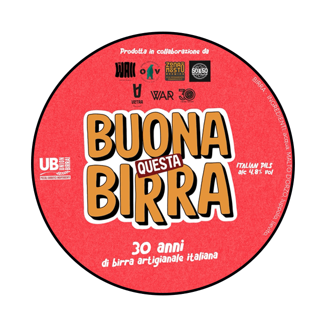 Birrificio Italiano Birrificio Italiano | Buona Questa Birra (supercollab) | 4,8% | Polykeg 24 Lt. 24 LT Organic Beer
