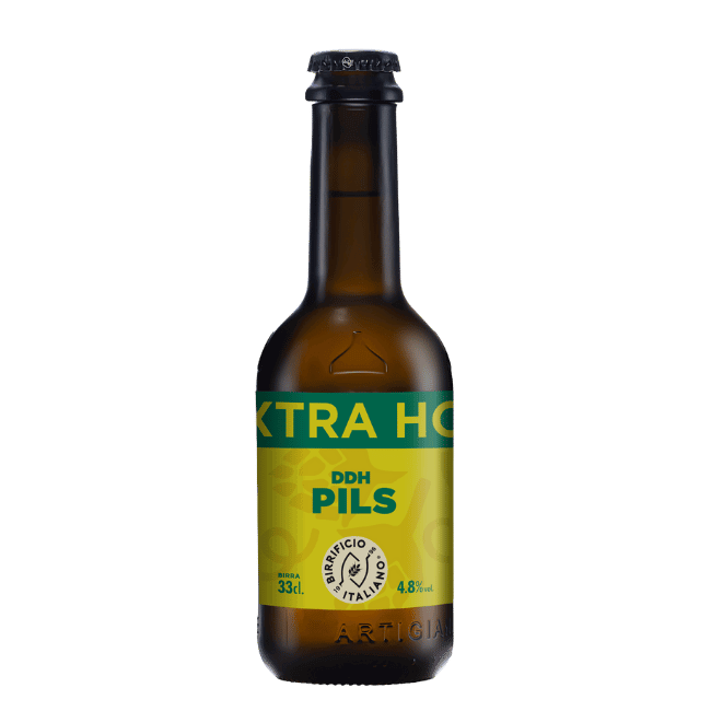 Bottiglia 33 Cl. della birra artigianale Extra Hop di Birrificio Italiano, Limido Comasco