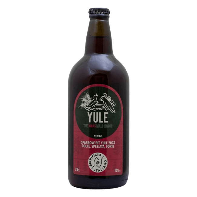 Bottiglia 75 Cl. della birra artigianale Yule di Birrificio Italiano, Limido Comasco