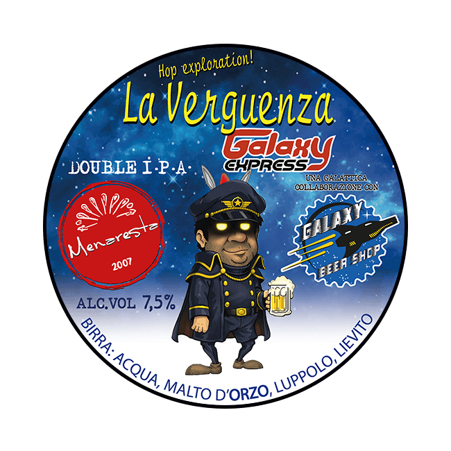 Birrificio Menaresta Birrificio Menaresta | La Verguenza Galaxy Express | 7,5% | Polykeg 24 Lt. 24 LT Organic Beer