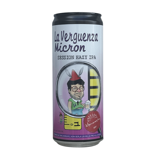 Birrificio Menaresta Birrificio Menaresta | La Verguenza Micron | 4,0% | Lattina 33 Cl. 33 CL Organic Beer