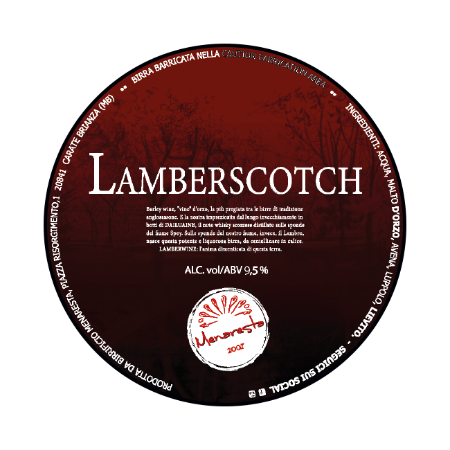 Polykeg 16 Lt. della birra artigianale Lamber Scotch di Birrificio Menaresta, Carate Brianza
