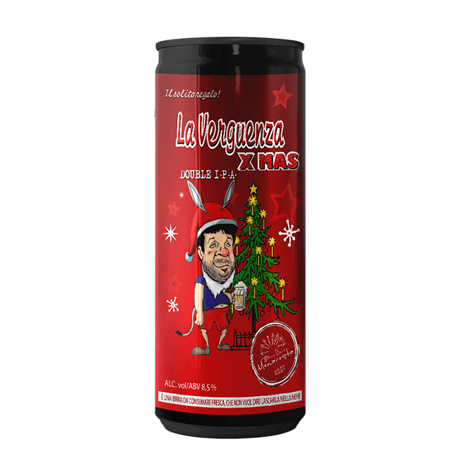 Birrificio Menaresta Birrificio Menaresta | Verguenza Christmas | 8,5% | Lattina 33 Cl. 33 CL Organic Beer