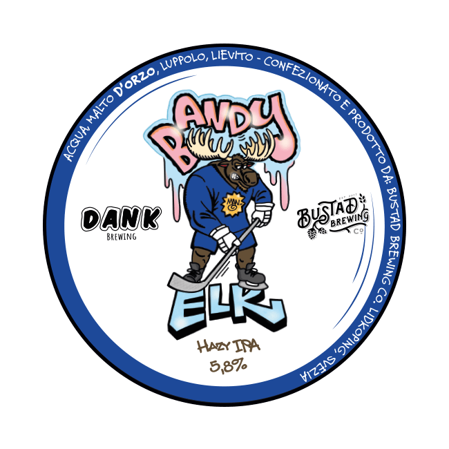 Bustad Brewing Bustad Brewing x Dank Brewing | Bandy Elk | 5,8% | Keykeg con Sacca 30 Lt. 30 LT Organic Beer