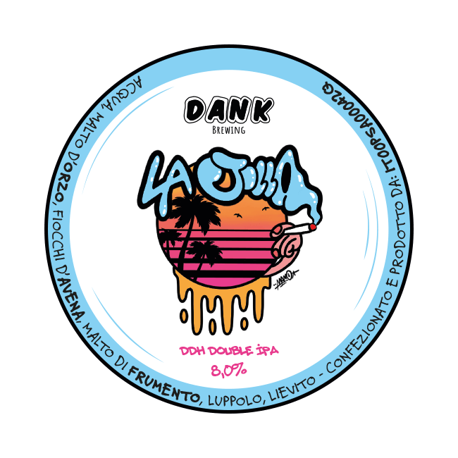 DANK Brewing DANK Brewing | La Jolla | 8,0% | Acciaio 25 Lt. (Baionetta) 25 LT ACCIAIO Organic Beer