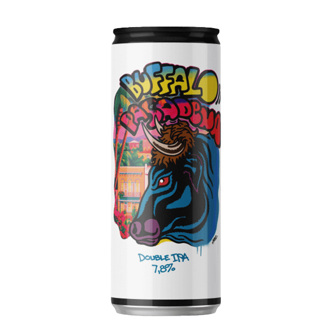 Lattina 33 Cl. della birra artigianale Buffalo Pasadena di DANK Brewing, Pesaro