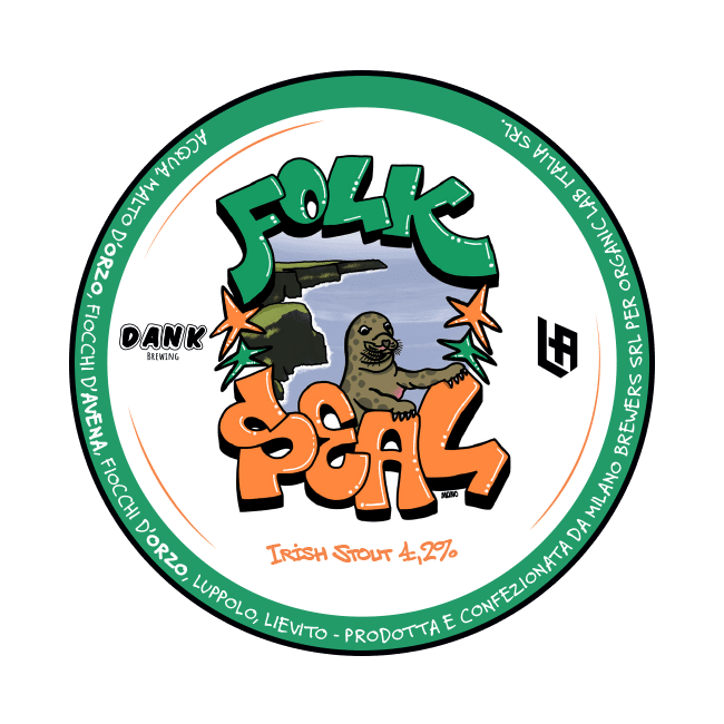 DANK Brewing DANK Brewing x LA Brewery | Folk Seal | 4,2% | Acciaio 20 Lt. 20 LT ACCIAIO Organic Beer