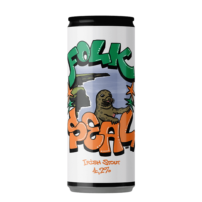 DANK Brewing DANK Brewing x LA Brewery | Folk Seal | 4,2% | Lattina 33 Cl. 33 CL Organic Beer