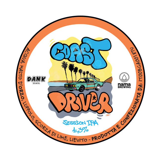 DANK Brewing DANK Brewing x Nama Brewing | Coast Driver | 4,3% | Acciaio 20 Lt. 20 LT ACCIAIO Organic Beer