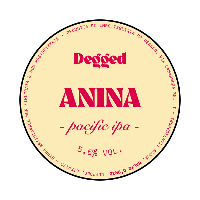 Degged Degged | Anina | 5,6% | Polykeg 24 Lt. Baionetta 24 LT Organic Beer