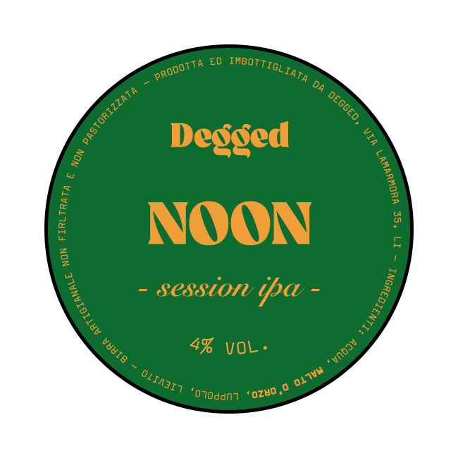 Degged Degged | Noon | 4.0% | Polykeg 24 Lt. Baionetta 24 LT Organic Beer