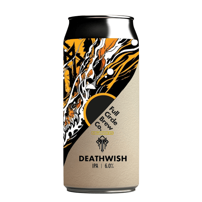 Lattina 44 Cl. della birra artigianale Deathwish di Full Circle Brew Co, Newcastle