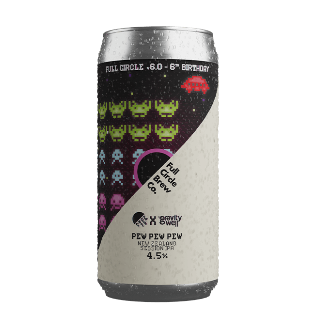 Full Circle Full Circle x Gravity Well | Pew Pew Pew | 4,5% | Lattina 44 Cl. 44 CL Organic Beer