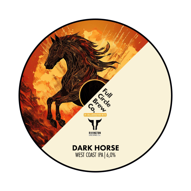 Full Circle Full Circle x Rivington | Dark Horse | 6,0% | Keykeg 30 Lt. 30 LT Organic Beer