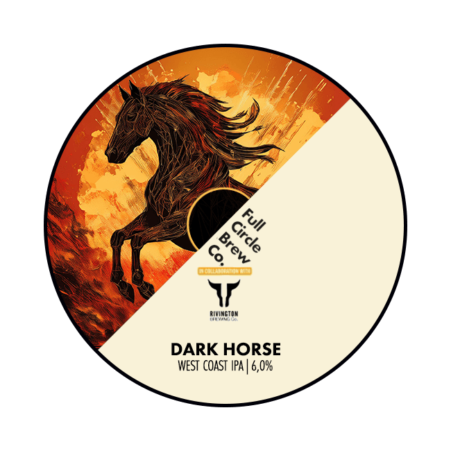 Keykeg con Sacca 30 Lt. della birra artigianale Dark Horse di Full Circle Brew Co, Newcastle