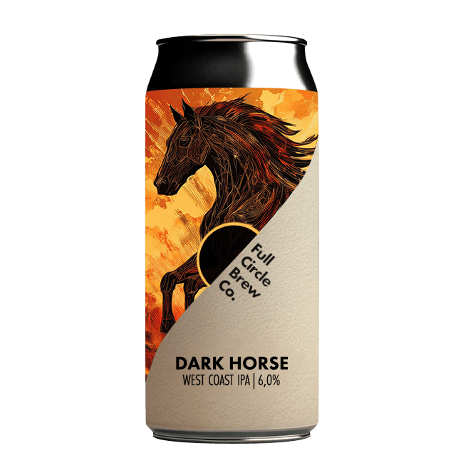 Lattina 44 Cl. della birra artigianale Dark Horse di Full Circle Brew Co, Newcastle