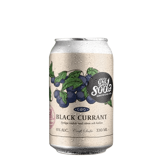 GBG Soda GBG Soda | Black Currant | Alcohol Free | Lattina 33 Cl. 33 CL Organic Beer