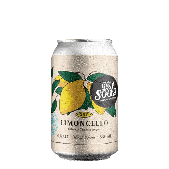 GBG Soda GBG Soda | Limoncello | Alcohol Free | Lattina 33 Cl. 33 CL Organic Beer