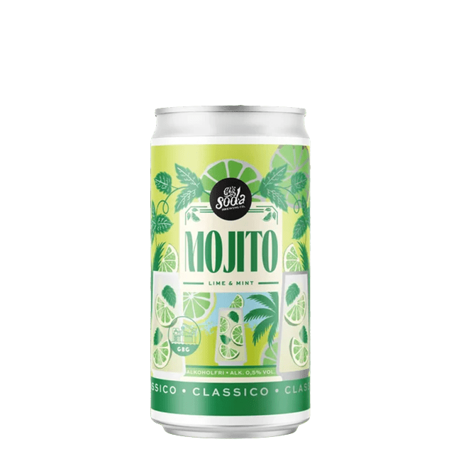 GBG Soda GBG Soda | Mojito | 0,5% | Lattina 25 Cl. 25 CL Organic Beer