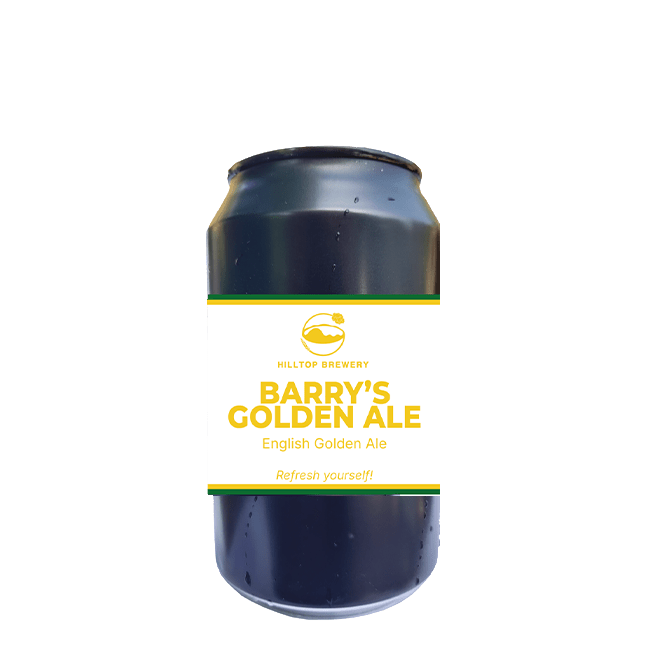 Hilltop Brewery Hilltop Brewery | Barry's Golden Ale | 3,8% | Lattina 33 Cl. 33 CL Organic Beer