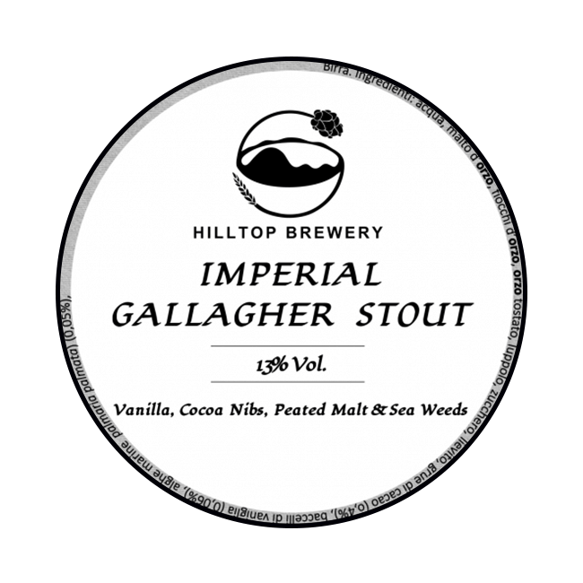 Polykeg 16 Lt. della birra artigianale Imperial Gallagher Stout di Hilltop Brewery, Bassano Romano