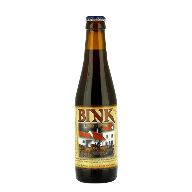 Bottiglia 33 Cl. della birra artigianale Bink Bruin della Brouwerij Kerkom, Sint-Truiden