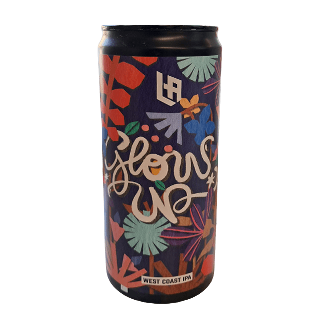 Lattina 33 Cl. della birra artigianale Glow Up di LA Brewery, Bernareggio