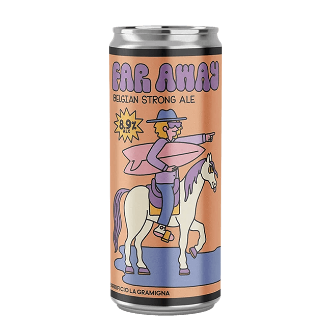 Lattina 33 Cl. della birra artigianale Far Away di La Gramigna, Casa del Diavolo