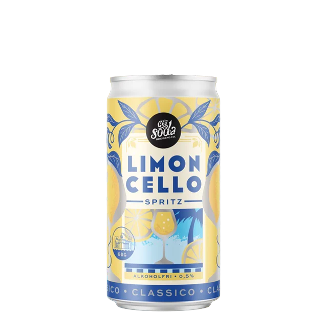 GBG Soda | Limoncello Spritz | Alcohol Free | Lattina 25 Cl.